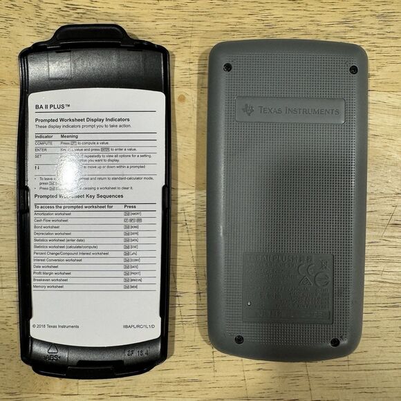 Texas Instruments BA II Plus Professional Financial Business Analyst Calculator - Picture 3 of 10